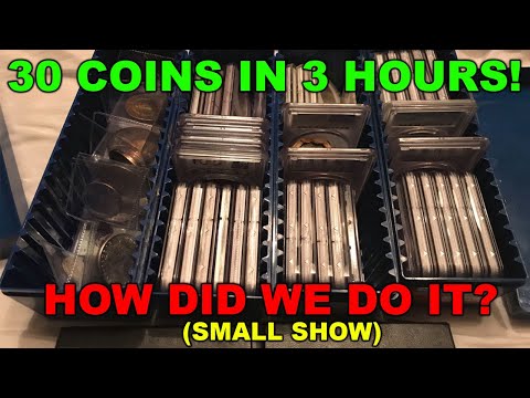 We bought 30 PROFITABLE Coins in 3 hours at this COIN SHOW! Here is how we did it!