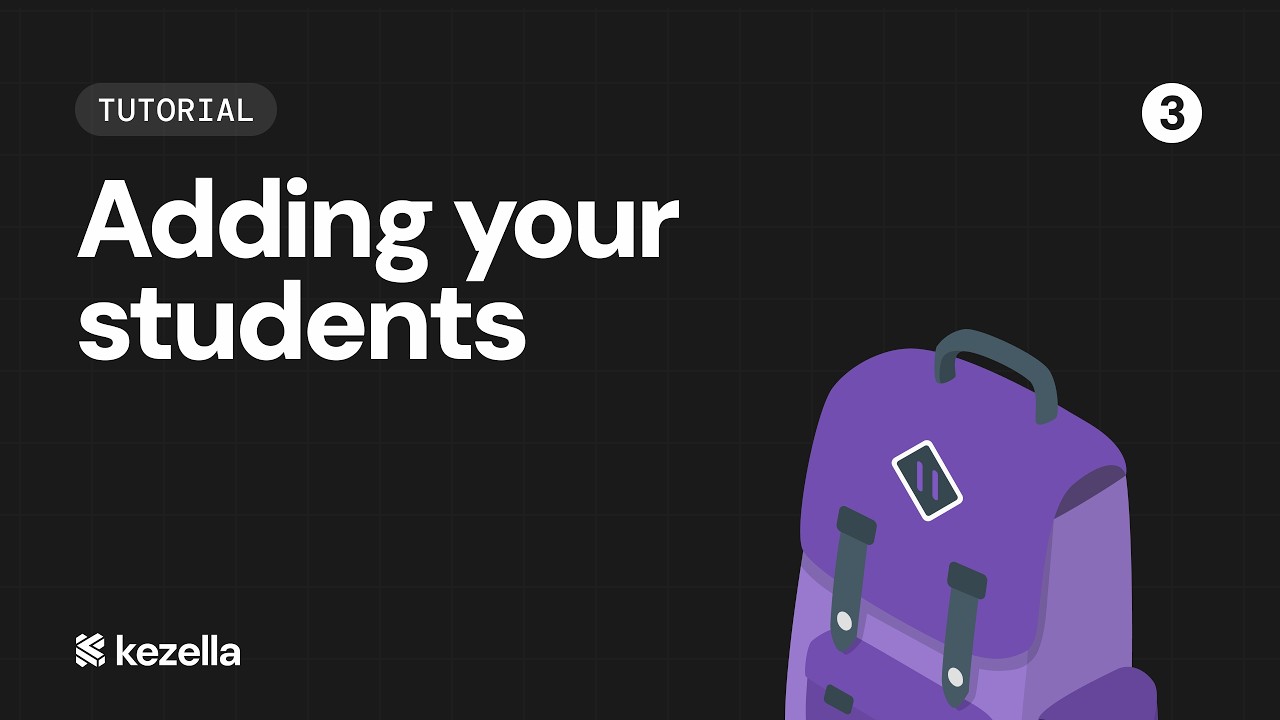 Adding students on Kezella