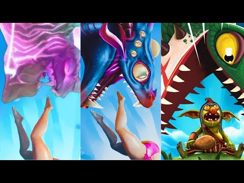 HUNGRY SHARK WORLD & EVOLUTION VS HUNGRY DRAGON 2022 MOD BATTLE (ALL SHARK & DRAGON UNLOCKED)