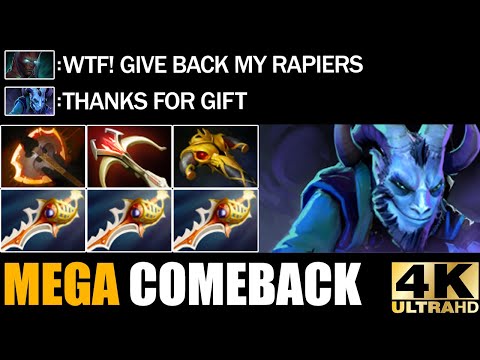 Crazy Backstab Damage 3X Divine Rapier Riki Deleted Terrorblade Epic Mega Creeps Comeback Dota 2
