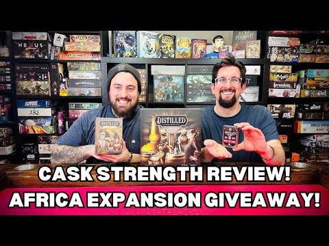 Distilled Cask Strength Expansion First Impression! Africa Expansion Giveaway!! - Paverson Games