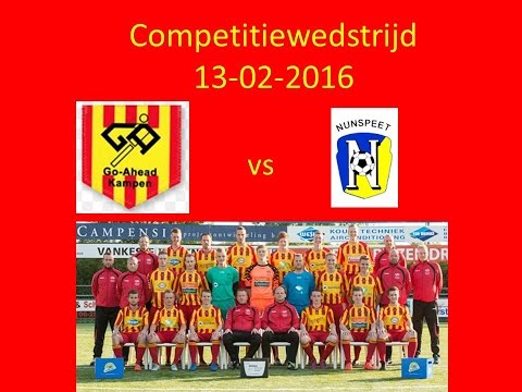 Samenvatting Go-Ahead Kampen - vv Nunspeet van 13 februari 2016