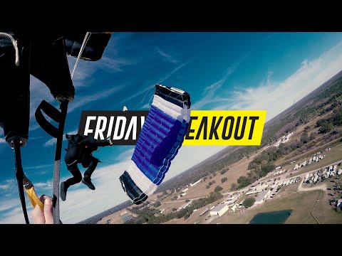Friday Freakout: Skydiver's Scary Parachute Collision at 400 Feet!