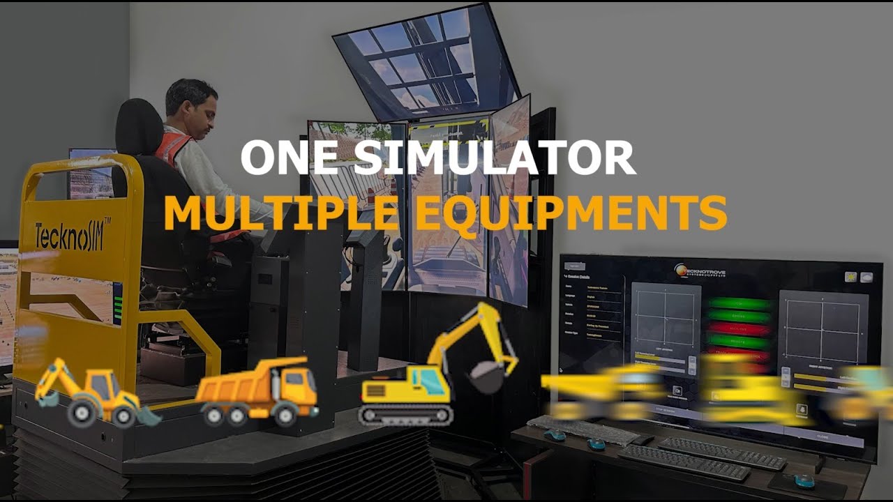 One Simulator for All Your Heavy Equipment Training Needs | Tecknotrove 2025