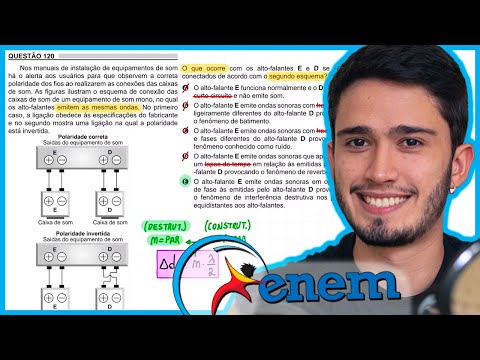 ENEM 2018 - Nos manuais de instalação de equipamentos de som há o alerta aos usuários para que obser