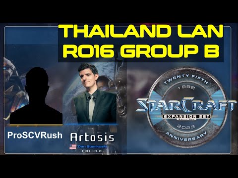 25th Anniversary LAN - Day 1 - RO16 Group B - Artosis vs ProSCVRush - StarCraft Remastered