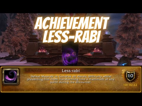 Achievement Less-rabi Gundrak World of Warcraft Wrath of the Lich King