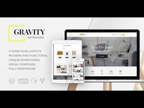 Gravity | A Contemporary Interior Design & Furniture Store WordPress Theme | Themeforest Website