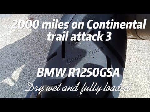 TRAIL ATTACK 3 TYRES, 2000 MILES DONE ON MY R1250GSA HP
