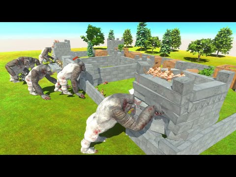 ANCIENT HUMANS Defend the Castle - Animal Revolt Battle Simulator