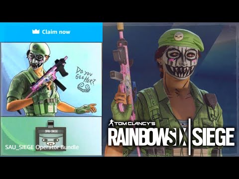 NEW Twitch Prime Bundle OUT NOW! "SAU_SIEGE" Community Skin! Rainbow Six Siege Crimson Heist