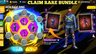 IRON BLADE BUNDLE RING EVENT| FREE FIRE NEW EVENT| FF NEW EVENT TODAY| NEW FF EVENT|GARENA FREE FIRE