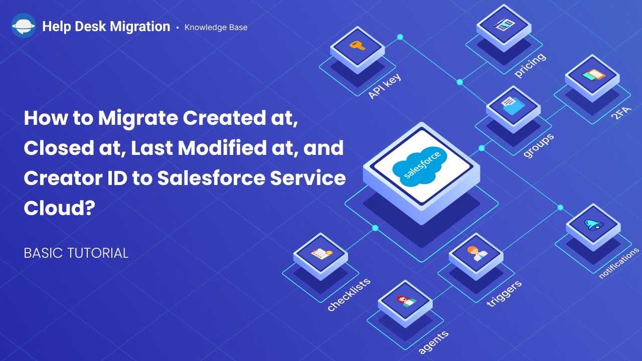 How to Migrate Created at, Closed at, Last Modified at, and Creator ID to Salesforce Service Cloud How to Migrate Created at, Closed at, Last Modified at, and Creator ID to Salesforce Service Cloud