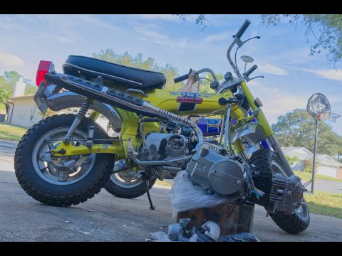 125cc 12v Lifan Engine Swap - Honda CT70 Dax Mini Trail Motorcycle Minibike - Video 1 of 5
