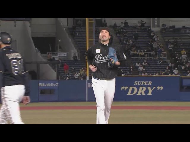 【8回表】マリーンズ・石川歩 8回4安打無失点の好投でリリーフ陣に託す!! 2022年4月8日 千葉ロッテマリーンズ 対 オリックス・バファローズ