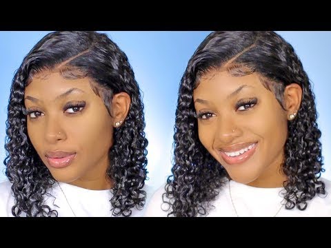 Clearance Sale!BOB 13x6 Lace Front Wig Deep Curly Brazilian Virgin Hair 10inch