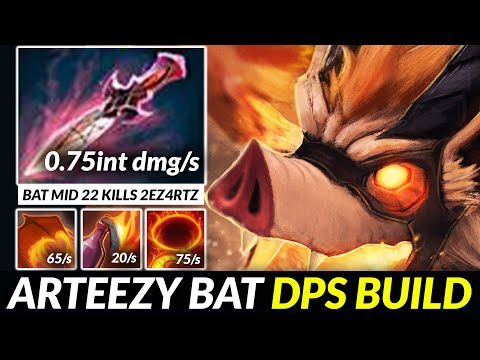 Arteezy pick Batrider Mid and got 22 Kills at the End