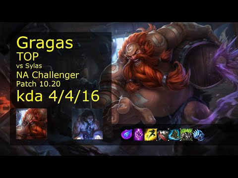 Gragas vs Sylas Top - NA Challenger 4/4/16 Patch 10.20 Gameplay