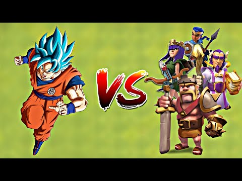 GOKU VS All Heroes (Dragon Ball Vs Clash of Clans)
