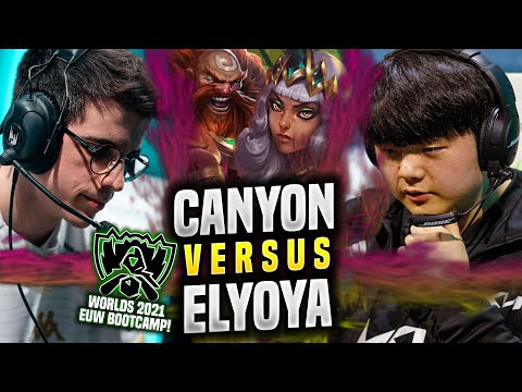 DK CANYON vs MAD ELYOYA in WORLDS BOOTCAMP EUW! - DK Canyon Plays Qiyana JUNGLE vs Gragas! |