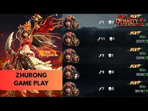 Zhurong Game Play ! -Dynasty Legends 2- New Hero