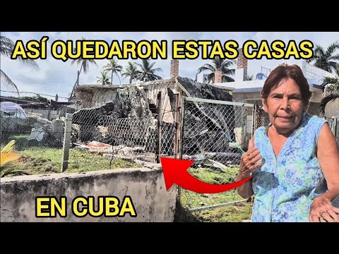Abuela Cubana muestra el desastre ocurrido en La Habana Cuba.