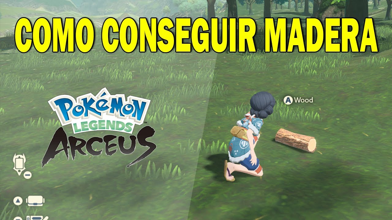 Como y Donde CONSEGUIR MADERA en POKEMON LEGENDS ARCEUS