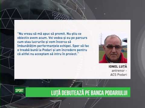 Luță debutează pe banca Podariului