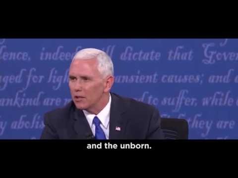 Pence's Powerful Pro-Life Witness at the VP Debate