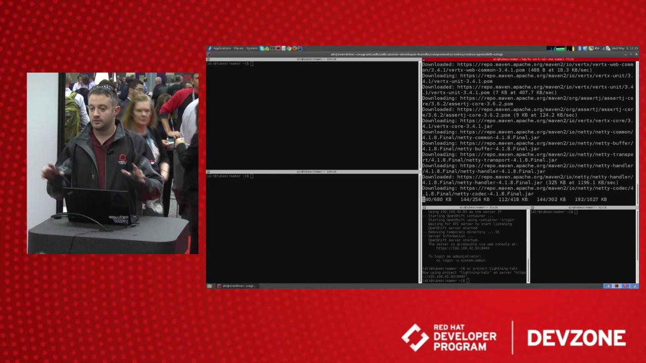 Reproducible Development to Live Apps w/ Java and Red Hat CDK, by Andy Rubinger