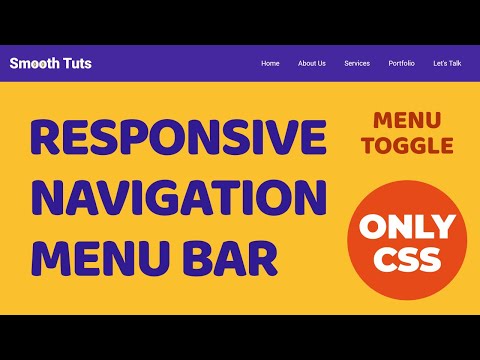 Menu Toggle Button Using Javascript And Css Tutorial