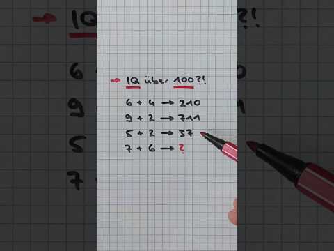 Weißt du die Lösung?! 🤓 #iqtest #rätsel #matherätsel #rätselchallenge #gehirnjogging #knobeln