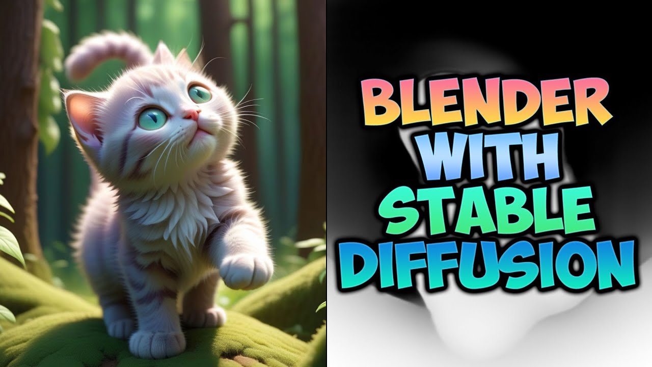Blender with Stable Diffusion XL Tutorial - Kitten