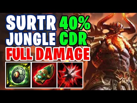 MAX COOLDOWN HIGH DAMAGE JUNGLE SURTR SMITE SEASON 10 CONQUEST