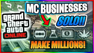 HOW TO SELL YOUR MC BUSINESSES SOLO IN GTA ONLINE!! MAKE MILLIONS! (QUICKEST METHOD)