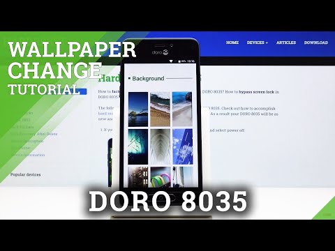 How to Change Wallpaper in DORO 8035 – Set Up Home Screen