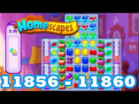 Homescapes Level 11856 - 11860 HD 3 - match puzzle Gameplay | android | IOS | 11857 | 11858 | 11859