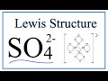 How to Draw the Lewis Dot Structure for SO4 2- (Sulfate ion)