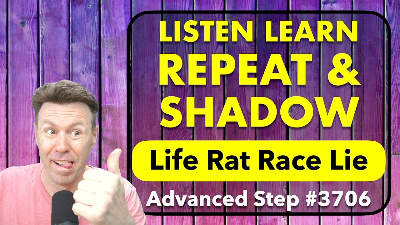 Listen and REPEAT & Shadow for FLUENCY: English Speaking Practice