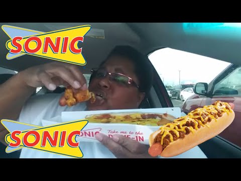 SONIC FOOTLONG QUARTER POUND CONEY MUKBANG |...