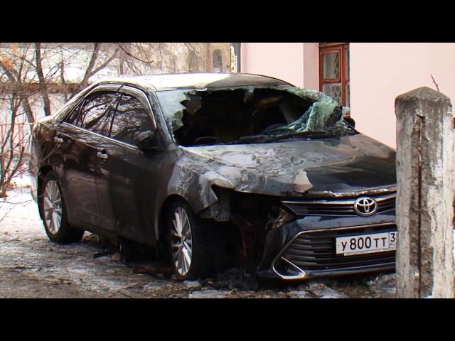 Сгорел дорогой автомобиль