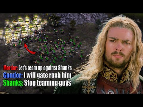 FFA but it is actually 1 VS 5? | Battle for Middle Earth 2.22