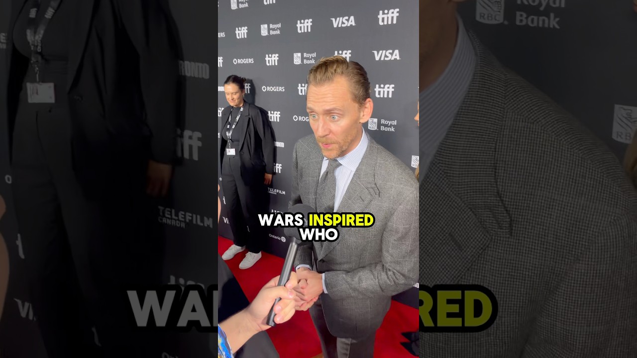 Asking Tom Hiddleston how Star Wars inspired him, at the Tenzing red carpet at Tiff 2026 - YouTube