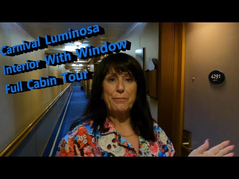 Carnival Luminosa Interior with Window Cabin 4291 Full Tour - Best Interior Cabin, Category 4K
