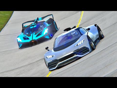 Bugatti Bolide vs Mercedes-AMG Project One at Old Monza