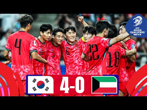 Korea Republic top group in style! | Korea Republic - Kuwait | Highlights #AsianQualifiers - RT 26