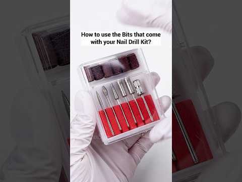 STARTER✨Correct to use the drill bits that come with your nail drill kit.#bits #drillbits