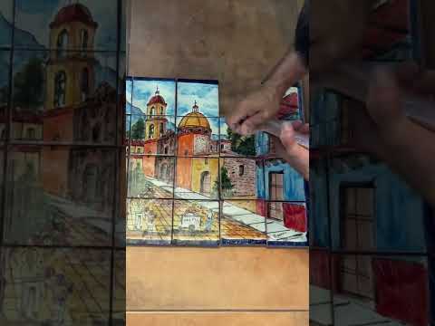 Unwrapping a beautiful handmade Mexican artistic mural