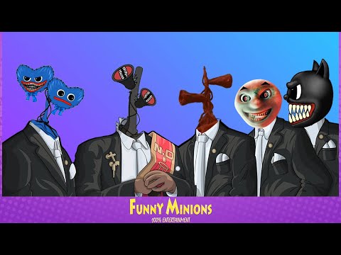 Siren Head and Sirenzilla & Huggy Head and Cursed Thomas - Coffin Dance Meme (COVER)