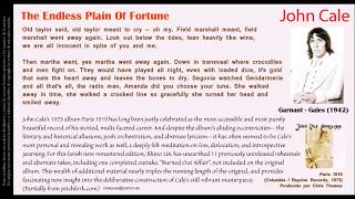 The Endless Plain of Fortune - John Cale